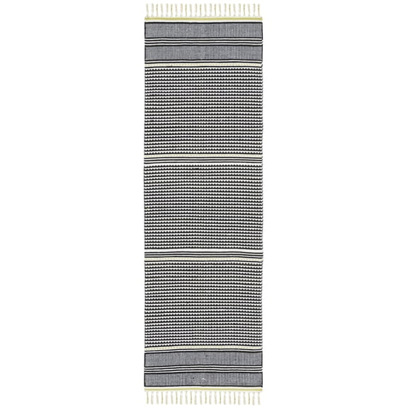 SAFAVIEH Montauk Kiana Geometric Runner Rug, Lime/Multi, 2'3" x 7'