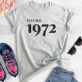 thumbnail image 2 of Vintage 1972 Shirt, Unisex Women's Men's Shirt, 50th Birthday Shirt, Fiftieth Birthday Shirt, B-day Shirt, Heather Ash, Medium, 2 of 6