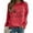 A_Red, variant on ZXSXSY Women Dandelion Just Breathe Letter Printed Crew Neck Long Sleeves Pullover