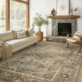 thumbnail image 2 of vfytbgnhj 8X10 Area Rugs for Living Room Bedroom Dining Room  Machine Washable Rug Floor Cover  Print Vintage Aesthetic Carpet  Low Pile Area Rug with Non Slip Rubber Backing  Blue, 2 of 7