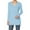 Blue, variant on Summer Clothing Long Sleeve T Shirts for Women Women's V Neck Top Basic Stretch Cotton Relaxed Slim Fit T Shirt Casual Business Blouses