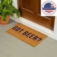 thumbnail image 4 of 28" x 16" Nature Coir Mat, Got Beer?, 4 of 6