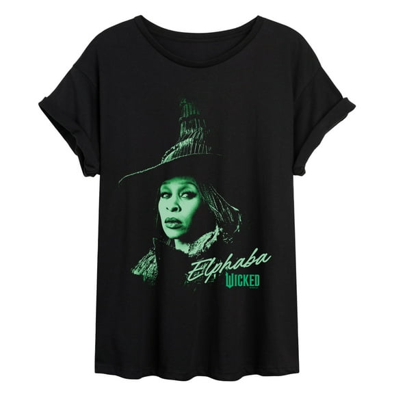 Wicked: Part 2 - Pastel Elphaba - Women's Oversized Graphic T-Shirt