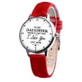 thumbnail image 2 of Women Watch Individual Special Design Faux Leather Band Ideal Wristwatch for Gifts, 2 of 8