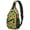 Sunflower Blue Pattern, variant on Sunflower Blue Pattern Sling Backpack, Unisex Daily Travel Sling Pack with Side Mesh Pockets, Breathable Padded Back Gift Ideas for Holiday Birthday Gifts