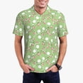 thumbnail image 3 of Balery Cute Frog2 Printed Men’s Short Sleeve Polo Shirt, Midweight Men's Shirt,Golf Polo shirts -X-Large, 3 of 9