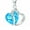 Sky Blue, variant on UDIYO Fashion Women Hollow Multicolor Heart Pendant Rhinestone Chain Necklace Jewelry