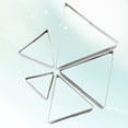 thumbnail image 3 of 5 Pcs Stainless Steel Triangle Biscuit Cutters Sweets Pancake Cutting Dies Home Baking Tool Embossing Molds (Silver), 3 of 6