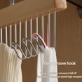 thumbnail image 6 of Niusricy Anti Slip Multi Hook Coat Rack, Wooden Belt Hanger for Closet with 8 Hooks, Storage Hangers for Ties, Scarves, Socks, 6 of 6