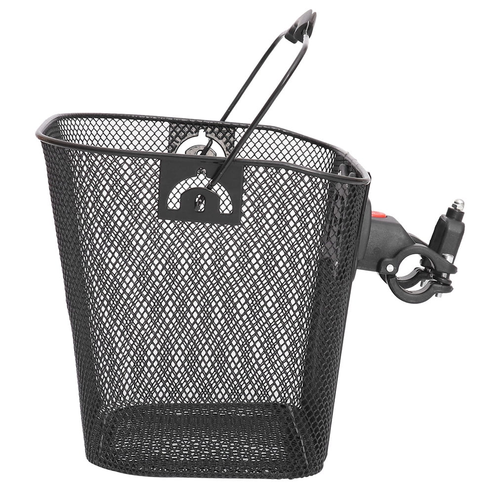 LEXSOMEO Bike Front Basket Large Capacity Bike Basket Metal Basket Bike Vegetable Basket Bike Handlebar Accessory