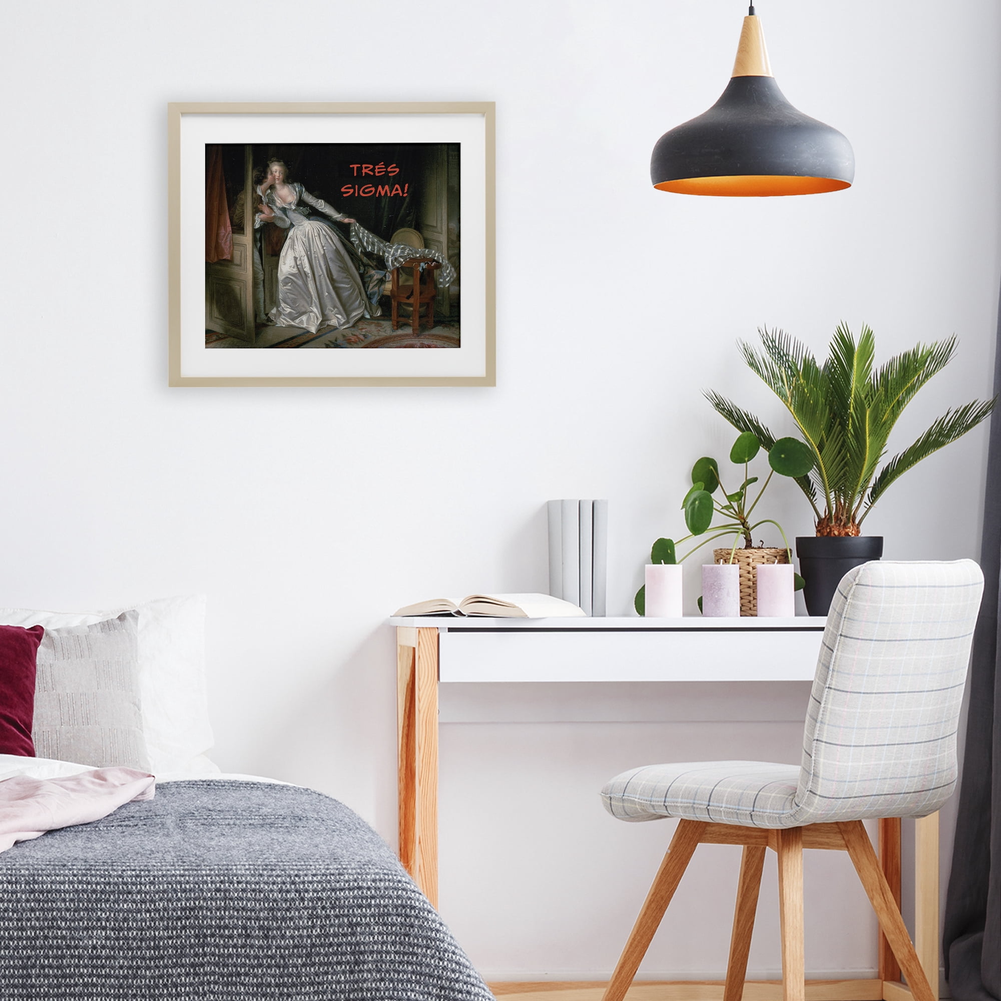 Stupell Industries Iconic Tres Sigma Birch Framed Print Under Glass, design by Grotto Studios