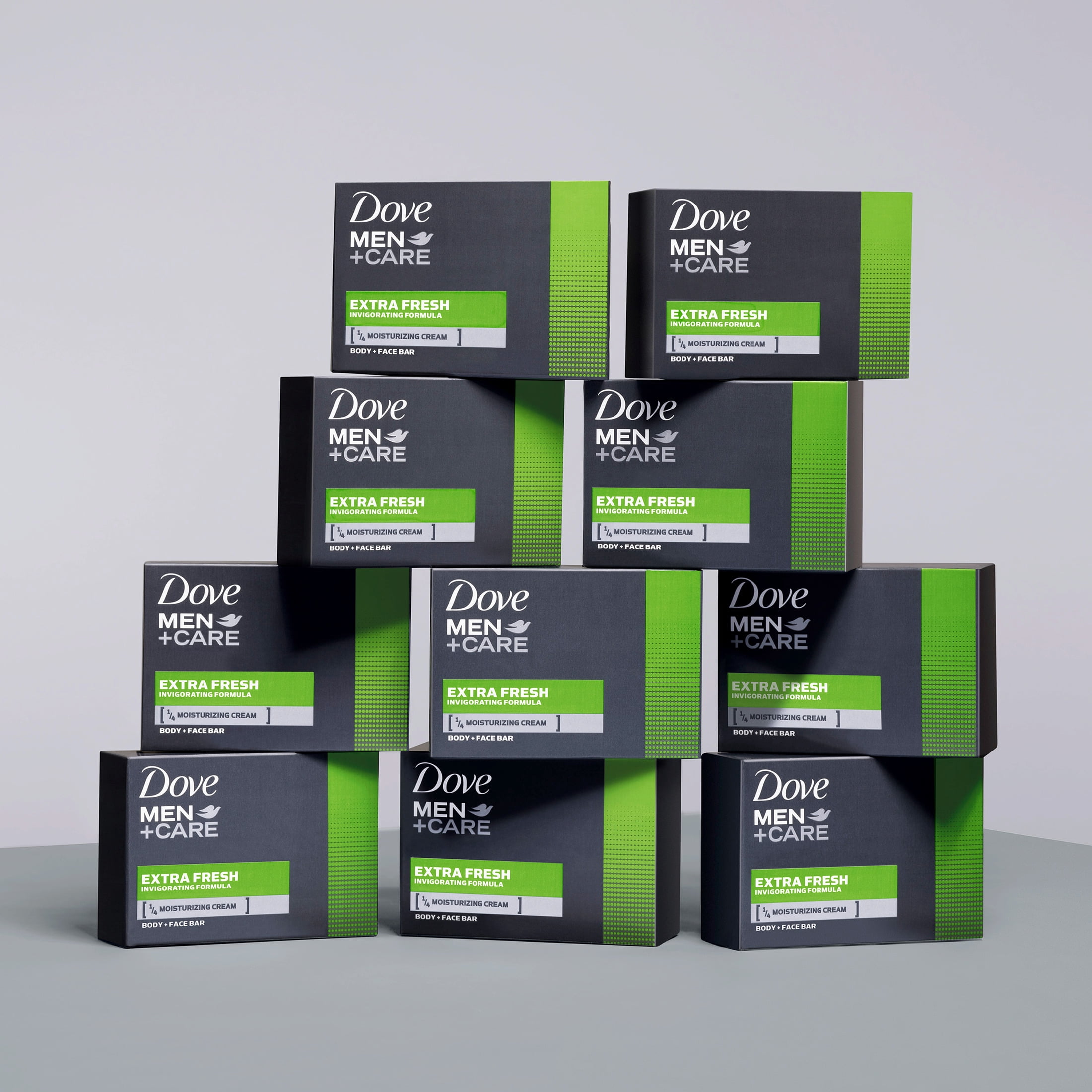 Dove Men+Care 3 in 1 Bar Cleanser For Body, Face, And Shaving To Clean And Hydrate Skin Extra Fresh Body and Facial Cleanser More Moisturizing Than Bar Soap, 3.75 oz 8 Bars