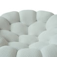 thumbnail image 6 of bokifol 48.43"Cloud Sofa,Modern loveseat Sofa Couch with 3D Honeycomb Shape Knit Fabric Sofa,Comfy Couches for Small Space,Bedroom,Apartment(Light Grey), 6 of 7