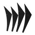 thumbnail image 4 of Minkissy 4Pcs ABS Car Spoiler Canards for Car Enthusiasts 10.6X3.5X0.2in, 4 of 7