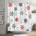 thumbnail image 1 of WRXMIJNHGSA Rideau de Douche à Moins de 10$ Joyeux Noël Rideaux de Douche pour Salle de Bain Tissu Polyester Hiver Neige Sapin Ensemble de Rideaux de Douche Lavable en Machine Décoration de Salle de Bain, 1 of 7