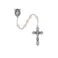 thumbnail image 1 of McVan 875-CRG 6 mm Aurora Glass April Cross Rosary Set - Clear, 1 of 1