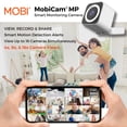 thumbnail image 3 of Cámara MOBI MobiCam MP Smart de 3 megapíxeles con audio bidireccional, configuración rápida de 30 segundos, Wi-Fi de doble banda (2,4 y 5,0 GHz) y conectividad BLE, 3 of 4