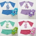 thumbnail image 2 of Ropa de verano para niños 2024, ropa para niñas pequeñas, camisetas y pantalones cortos con dibujos animados de osos cariñosos, conjunto de 2 piezas para niños, parte superior e inferior, 2 of 5