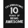 thumbnail image 2 of Tstars Girls 10th Birthday T-shirt - "10 Years of Being Awesome" Themed Tee - Perfect Birthday Gift for 10-Year-Old Girls - Fun and Fitted Kids Party Apparel - Quality Graphic Tee for Birthday Girl, 2 of 5