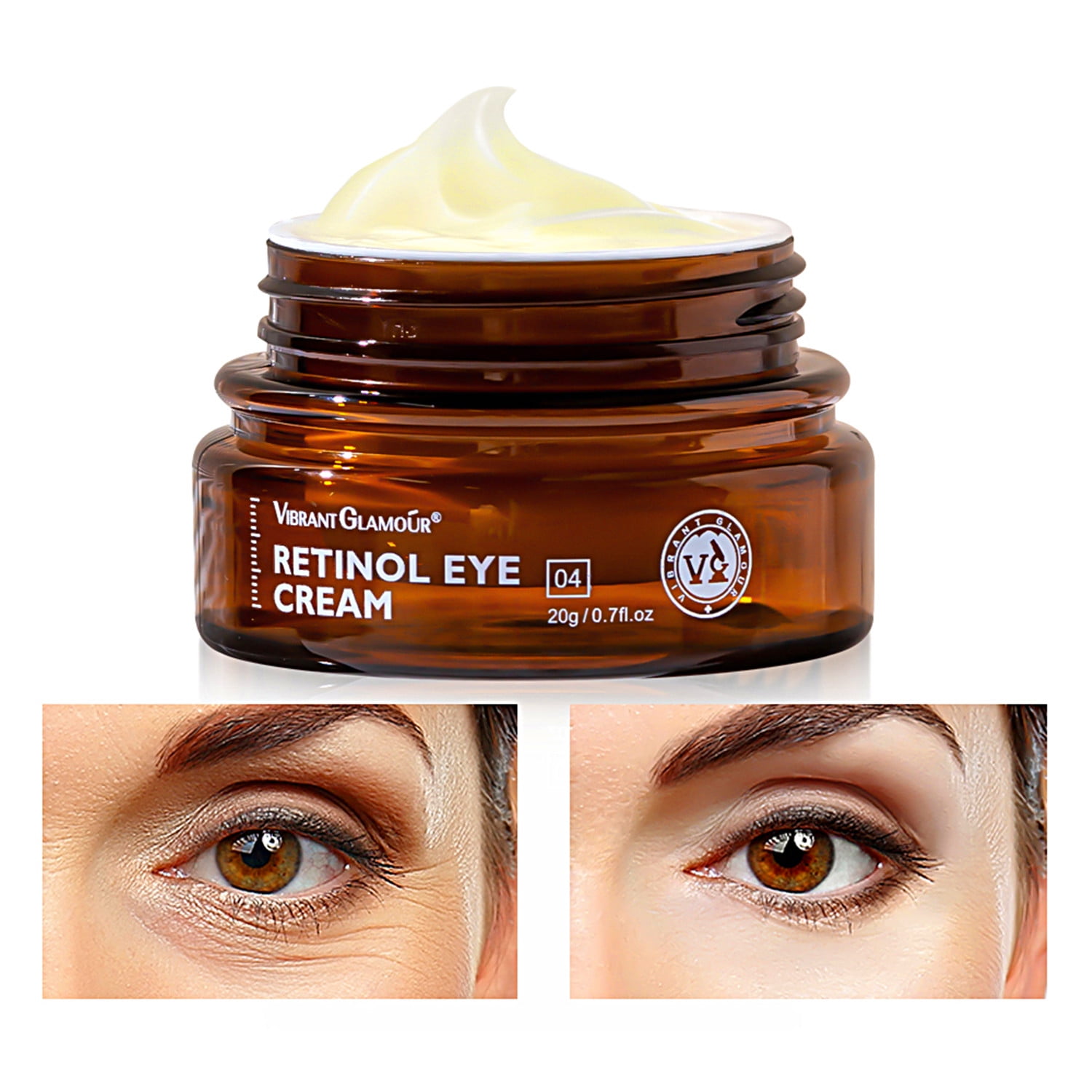 Høflig dommer Om indstilling Retinol Anti-Wrinkle Firming Eye Cream for Dark Circles & Puffy Eyes,Fade  Fine Lines,0.7 Oz - Walmart.com