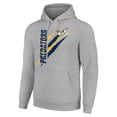 thumbnail image 2 of Men's Starter  Heather Gray Nashville Predators Color Scratch Fleece Pullover Hoodie, 2 of 3