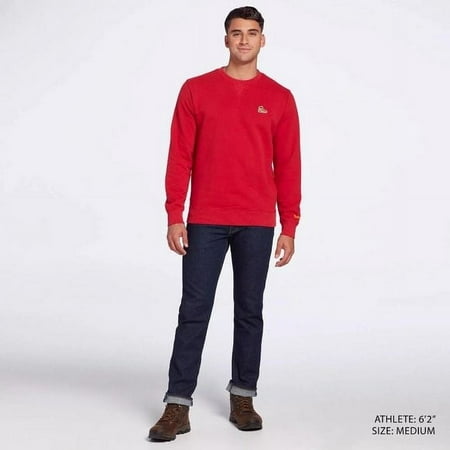 Timberland Men's Boot Logo Crewneck Sweater Red Size XXL