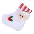 thumbnail image 1 of Cute Christmas Tableware Holder Cuchillería Bolsa Stocking Diseño Xmas Ornamento Sunnimix Decoración de mesa de Navidad, 1 of 8