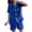 Dark Blue, variant on Aofany Womens Silky Satin Pajama Set Short Sleeve Shirt with Shorts 2 Piece Pjs Sets Soft Silk Sleepwear Nightwear Button-Down Loungewear