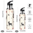 thumbnail image 2 of Yayeee 20oz Insulated Water Bottle Double Wall Stainless Steel with Flip Straw Lid, Christmas Forest, 2 of 7