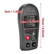 Digital Luxmeter, Waterproof Sensor LCD screen MT-30 2 Times/Sec for All Light Sources Including LED, Lightweight