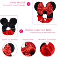 thumbnail image 6 of 6 Pack Mouse Mickey Ears Scrunchies Velvet Sparkle Sequin Minnie Bows Hair Scrunchies for Kids Women Girls Adult Christmas Party Decoration, 6 of 9
