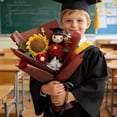 thumbnail image 6 of Dmlowu 2026 Graduation Bear Bouquet, Sunflower Stuffed Animals Doll, Graduation Gifts for Her Him, Handmade Plush Bear Bouquet Arrangement for Graduation Decorations 2026, 6 of 7