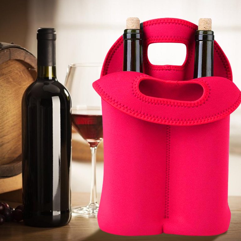 Double-Packed Wine Bottle Holder Neoprene Red Wine Bottle Holder -  Walmart.com