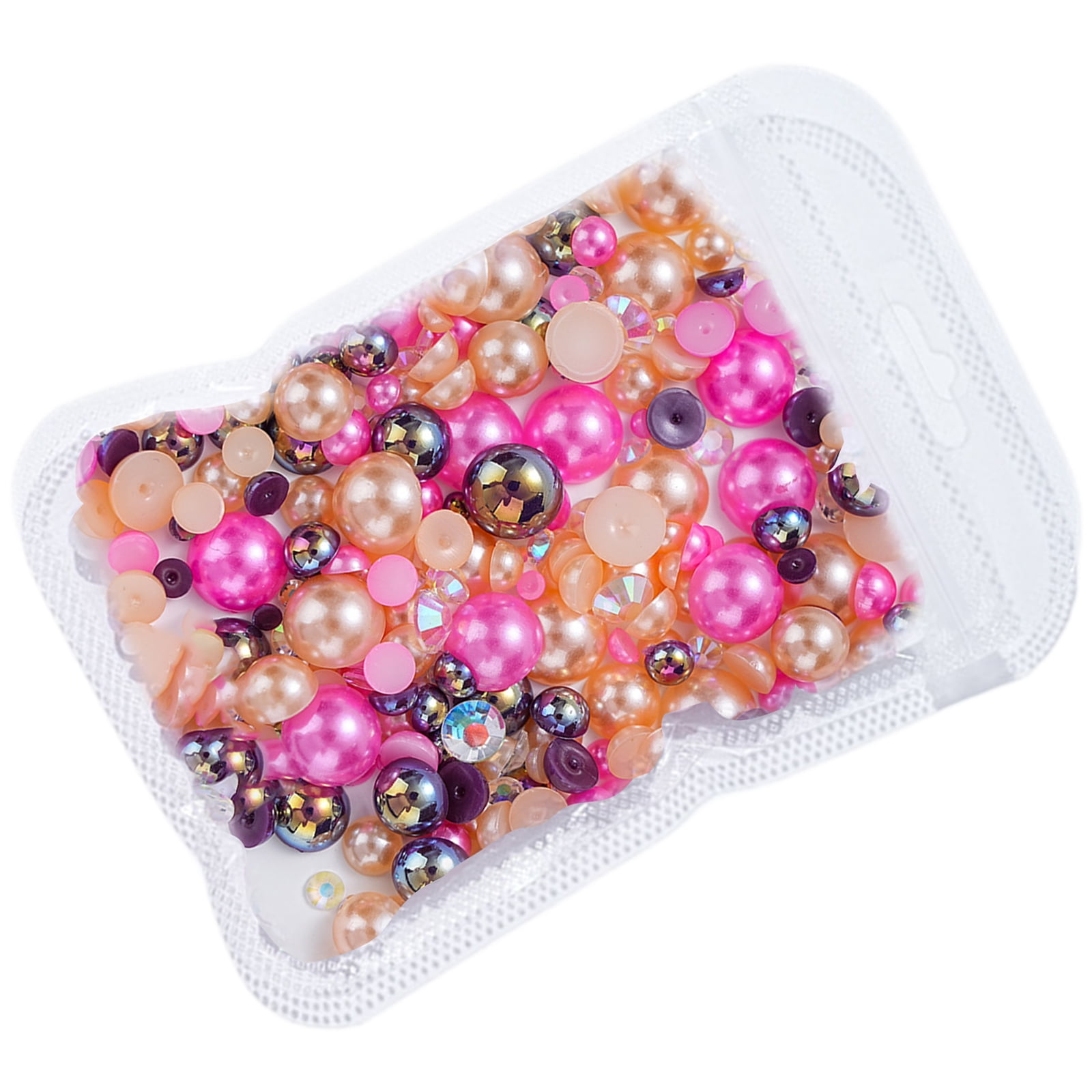 50g Yellow Series Flatback Resin Rhinestones & Half Pearls - Mix Sizes 3mm-10mm For DIY Crafts, Nails, Tumblers