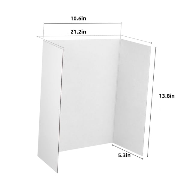 Trifold Poster Boards,QZS Durable Presentation Boards for Science