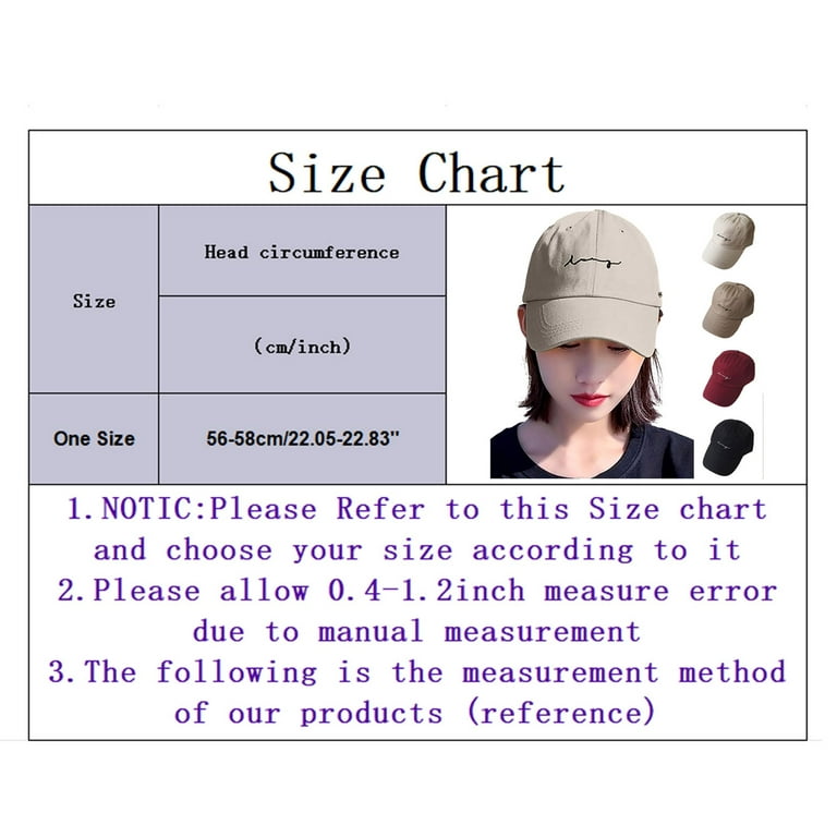 Baseball Hat Womens Hat Size Chart Outfmvch Baseball Cap Trucker