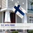 thumbnail image 3 of ANLEY Fly Breeze 3x5 Foot Finland Flag - Vivid Color and UV Fade Resistant - Canvas Header and Double Stitched - Finnish Finn National Flags Polyester with Brass Grommets 3 X 5 Ft, 3 of 7