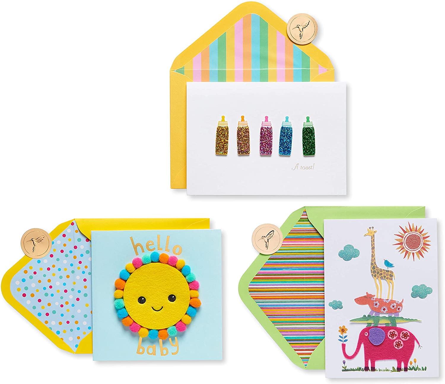 Papyrus New Baby Card Assortment, Congratulations (3Count) Walmart