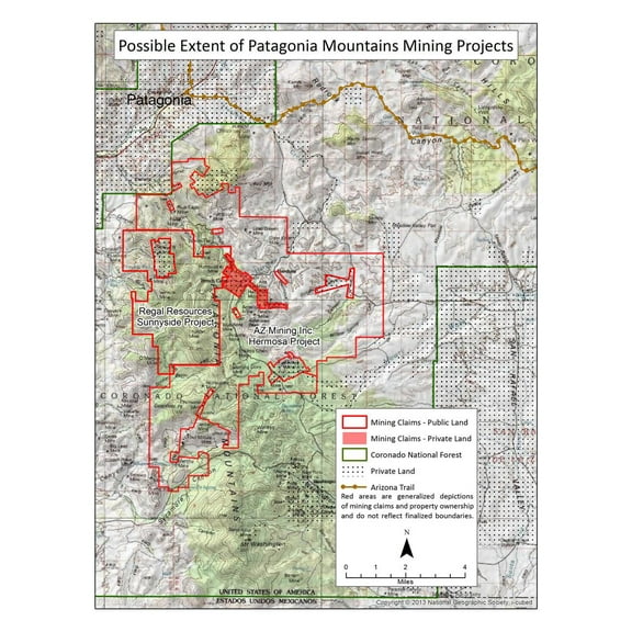 24"x31" Heavyweight Photo Paper Quality Poster: Economic Map - Arizona Mining Inc Wildcat Silver TS"xAZ PARA