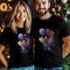 thumbnail image 5 of Mens T Shirts Valentine's Day Colorful Heart Short Sleeve Casual Men's Tee Tops Graphic T-Shirts for Teen Boys/Men, 5 of 8