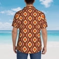 thumbnail image 3 of Lsque 70's Retro pattern Hawaiian Shirt for Men, Unisex Summer Beach Casual Short Sleeve Button Down Shirts-XX-Large, 3 of 9
