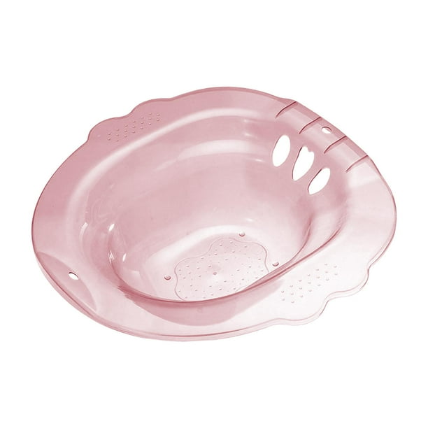 Lavabo de baño de asiento para inodoro Yinane Baño de asiento antidesbordamiento Rosa