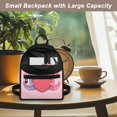 thumbnail image 5 of Eheartsgir Axolotl Heart Print Adjustable Strap Small Backpack, Water-Resistant Lightweight Daypack with Front Pocket for Work Walking, 5 of 8