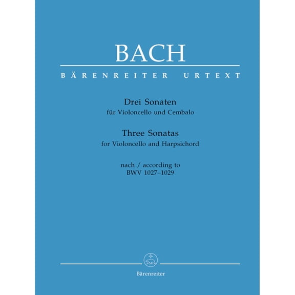 Bach: 3 Sonatas, BWV 1027-1029 (arr. for cello)
