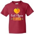 thumbnail image 3 of Inktastic Fort Myers Florida Orange in Heart Youth T-Shirt, 3 of 5