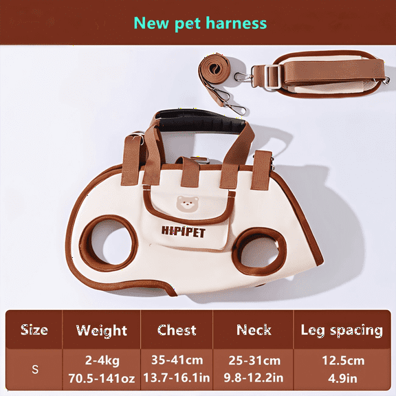 Cat Puppy Backpack Multi-Functional Crossbody Shoulder Handheld Carrier Bag with Strap & Leash 3PCs Set Travel Walking Pet Supplies Dog Accessories