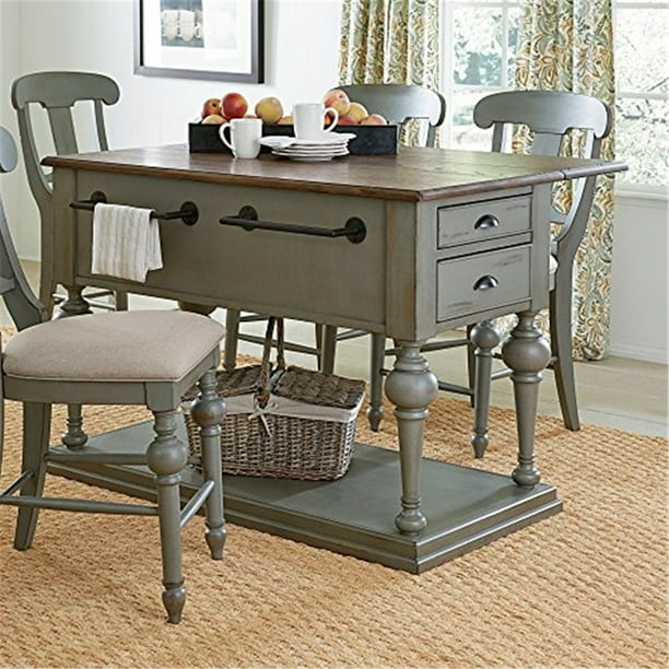 Progressive Furniture Colonnades Kitchen Island Walmart Com Walmart Com