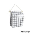thumbnail image 4 of Billuyoard Organizador de bolsas de almacenamiento, bolsas colgantes, artículos diversos, bolsillos multifunción, soporte de papel, bonitos Juegos de accesorios de baño Cuadrícula blanca Talla grande, 4 of 6