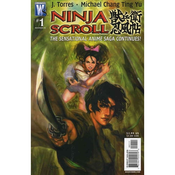 Ninja Scroll #1 VF ; WildStorm Comic Book