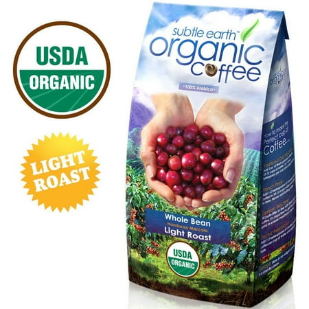 Subtle Earth Organic Light Roast Whole Bean Coffee 2LB